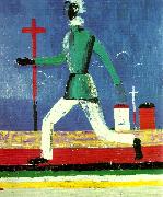 Kazimir Malevich running man France oil painting artist
